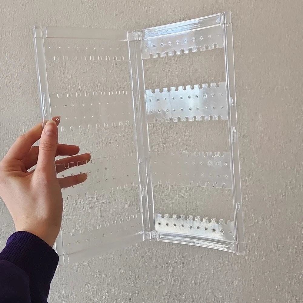 Clear Acrylic Jewlery Stand Holder Earring Stand Vanity Decor